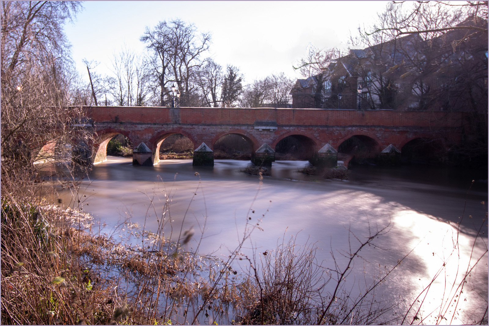 Leatherhead Bridge at New Year by Steve Stuart