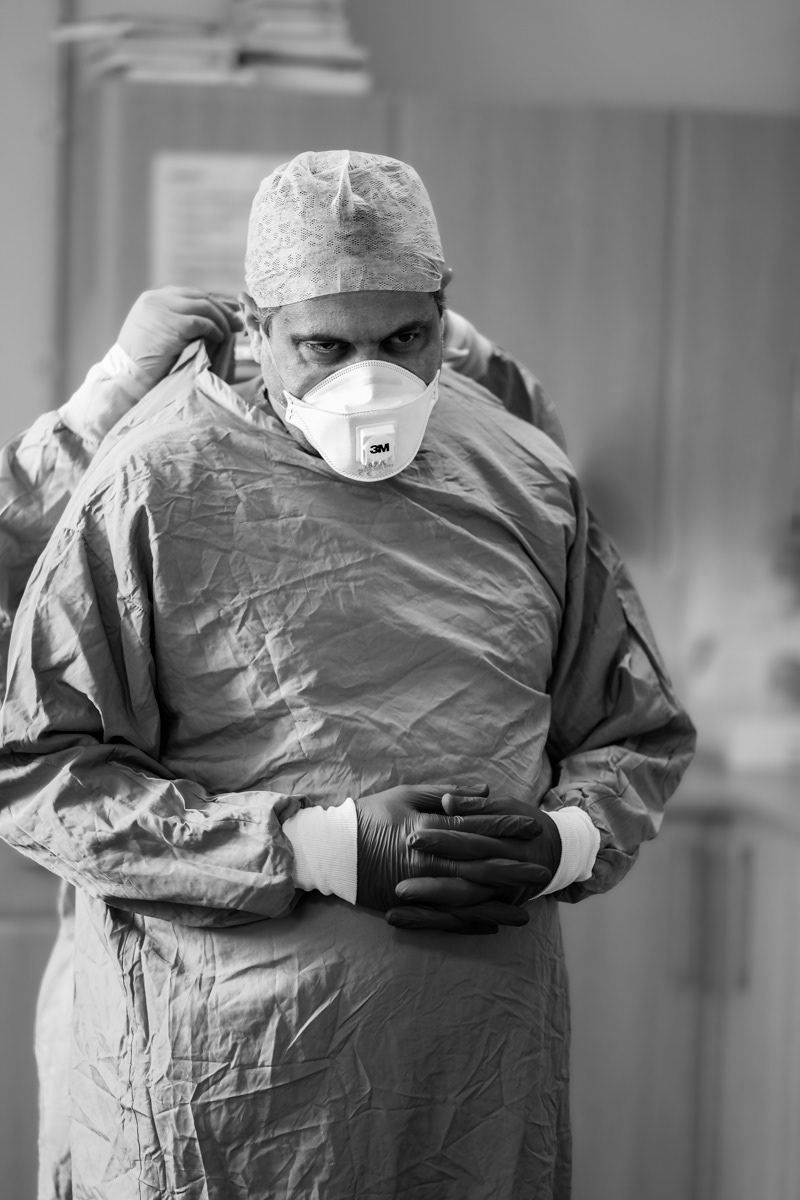 Going in (to the COVID ITU)  by Daniel Langer