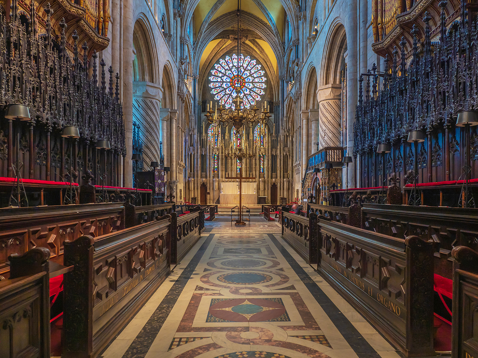 HELD BACK   Durham Cathedral, Quire by Derek Forss