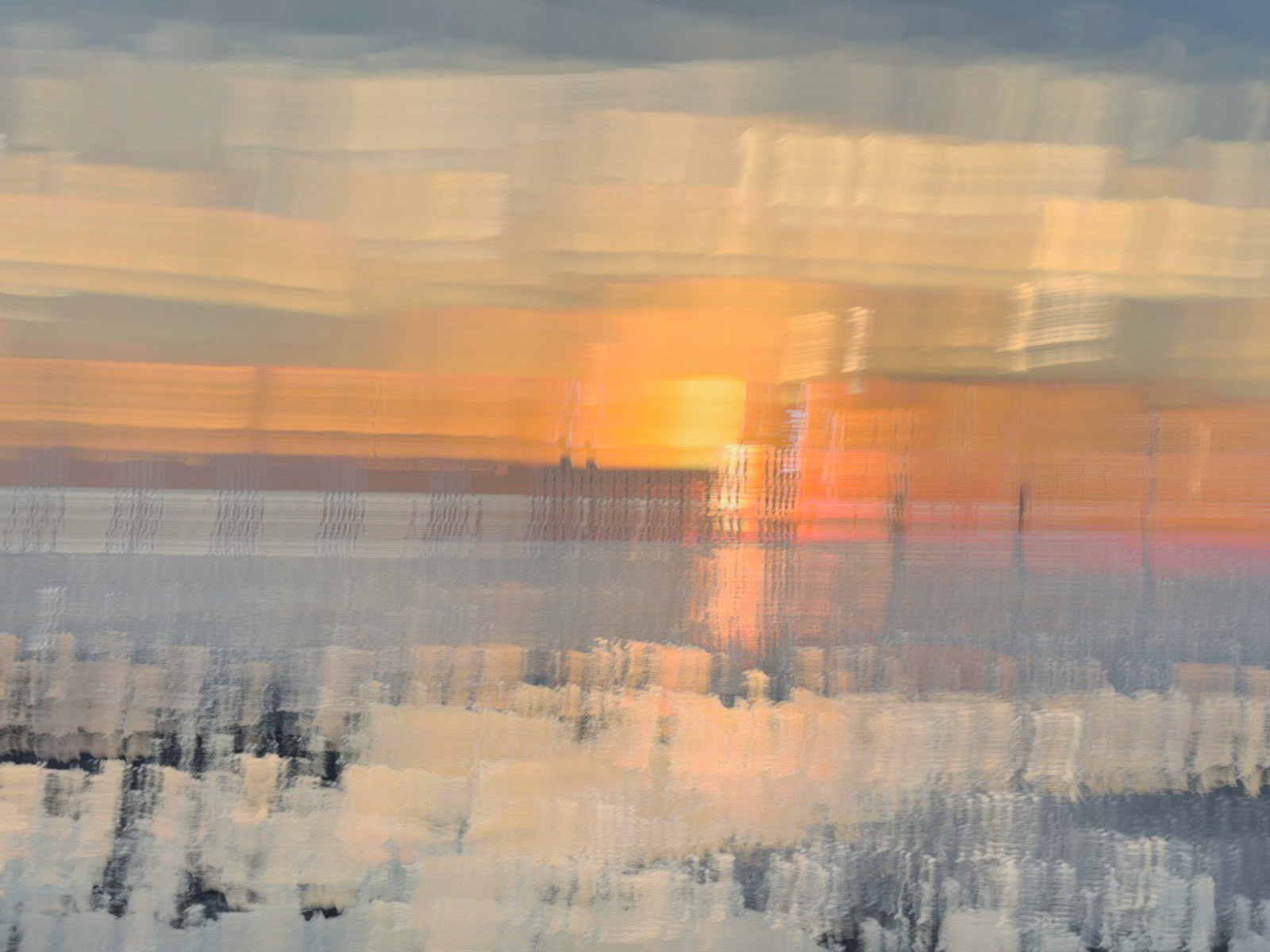Abstract Worthing sunset by Andi Hargreaves LRPS
