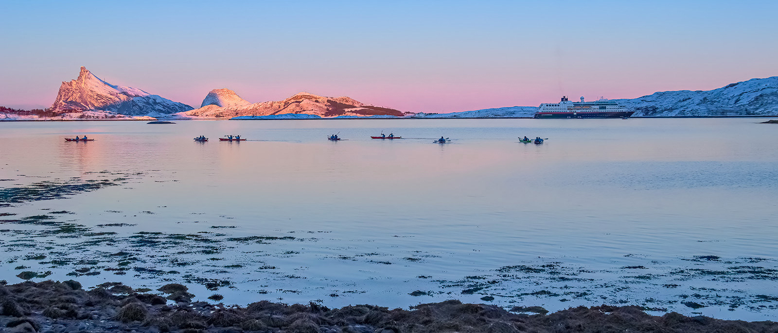 Sunset Kayakers by Gareth Balle