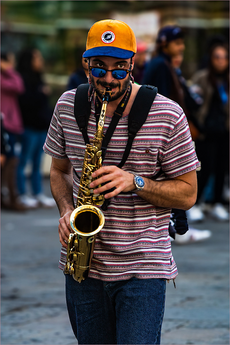 Saxophonist by Gareth Balle