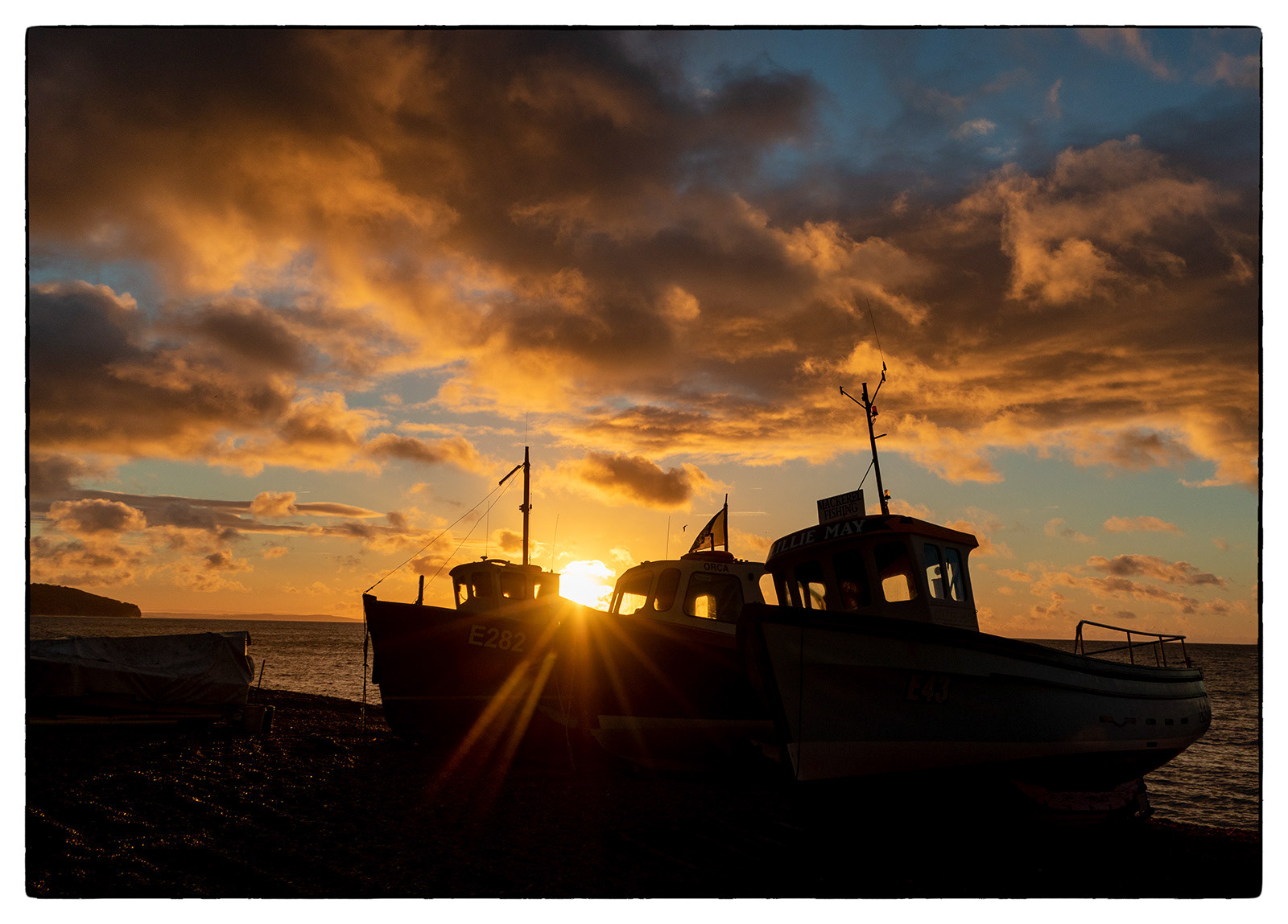 Sunrise at Beer Devon by Paul Hodson