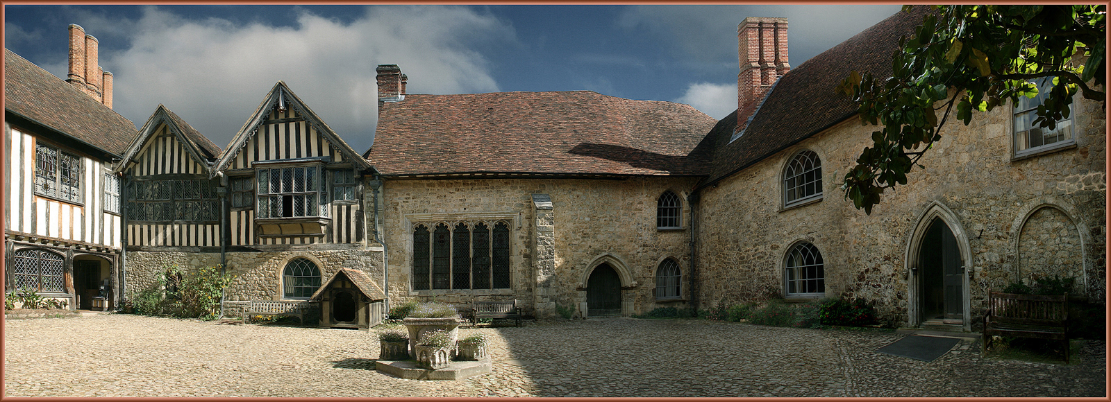 Inner courtyard, Ightham Mote by Ron Smith ARPS, DPAGB