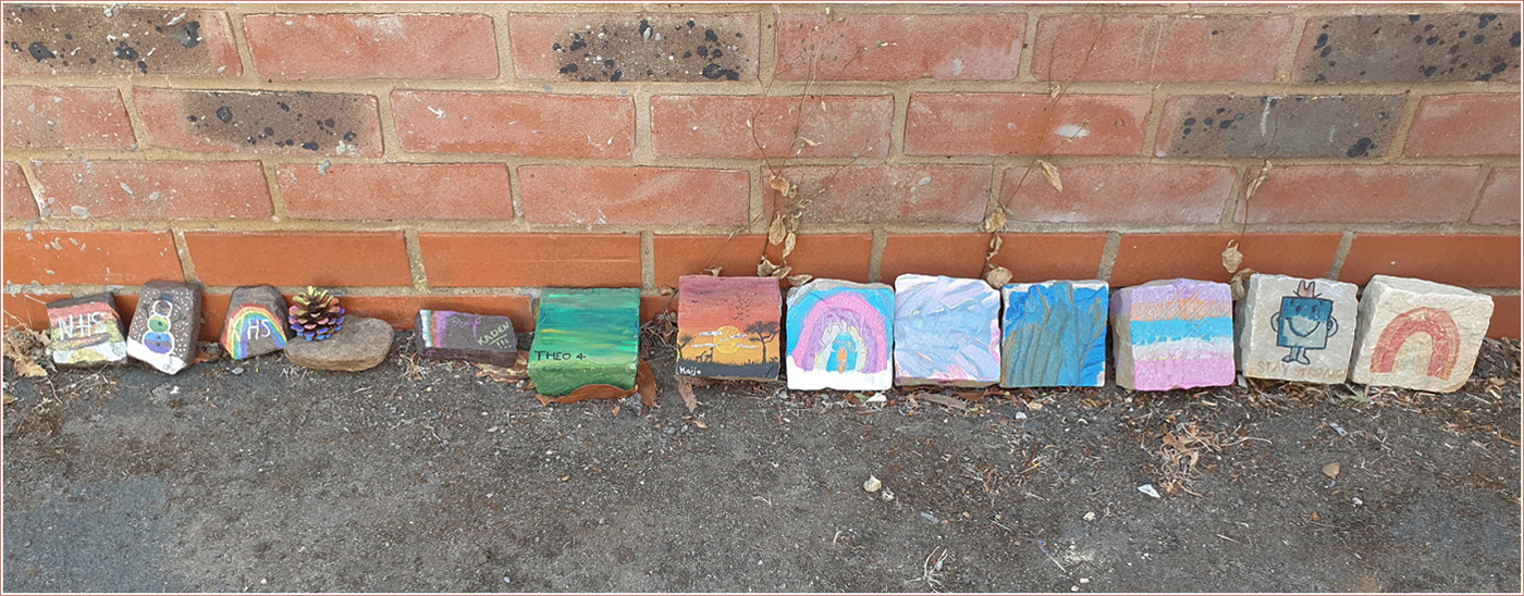 HC Decorated Tiles for Key Workers by Angela Stockbridge