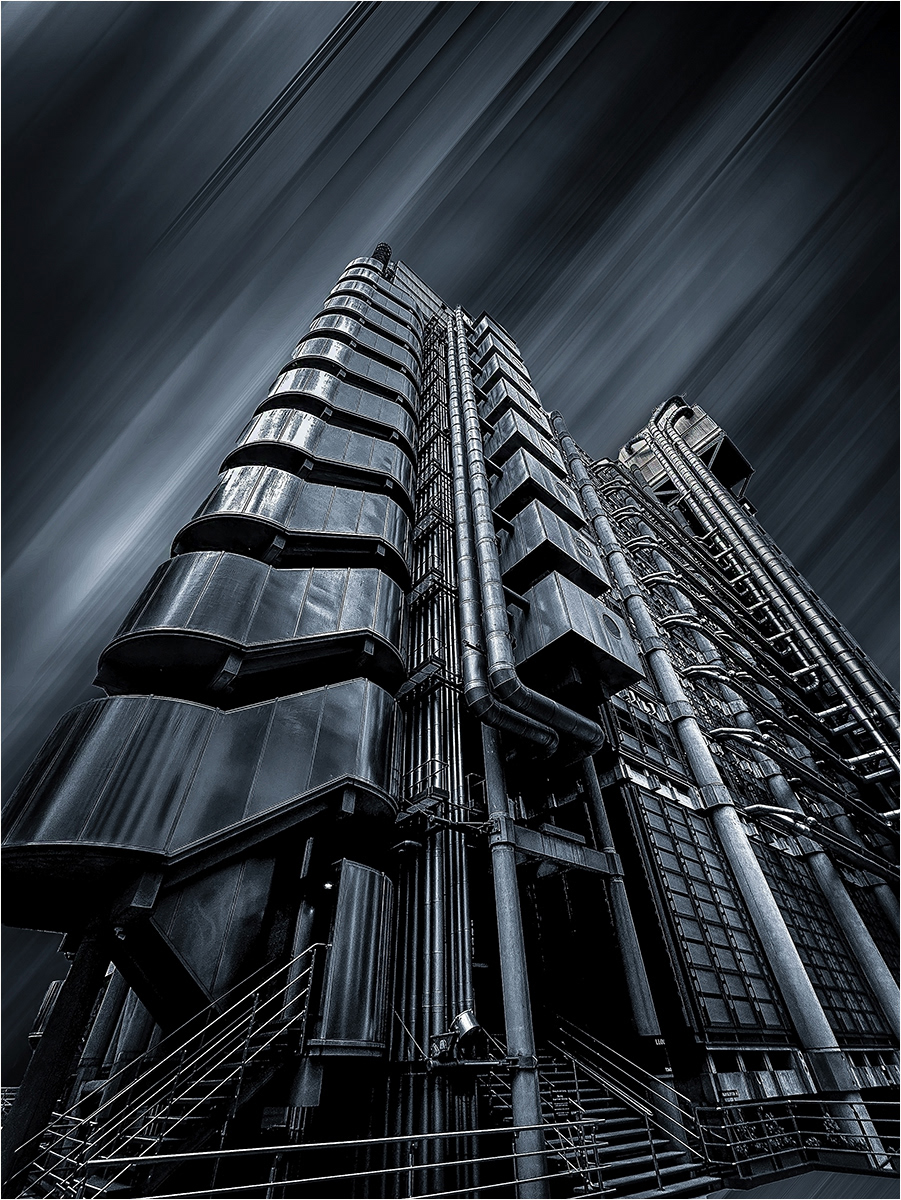 HELD BACK  Lloyds spaceship by Bogdan Schiteanu