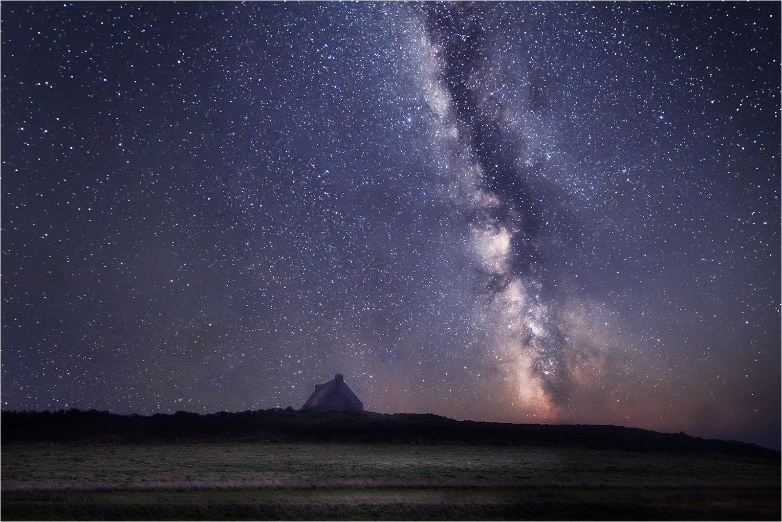 David Hindley Milky Way over Guernsey Watch House