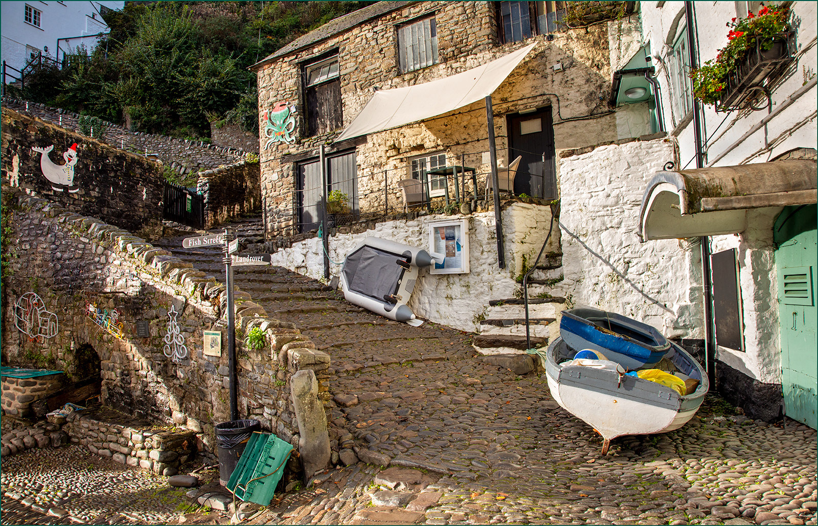Turquoise Accents at Clovelly by Paul Hodson