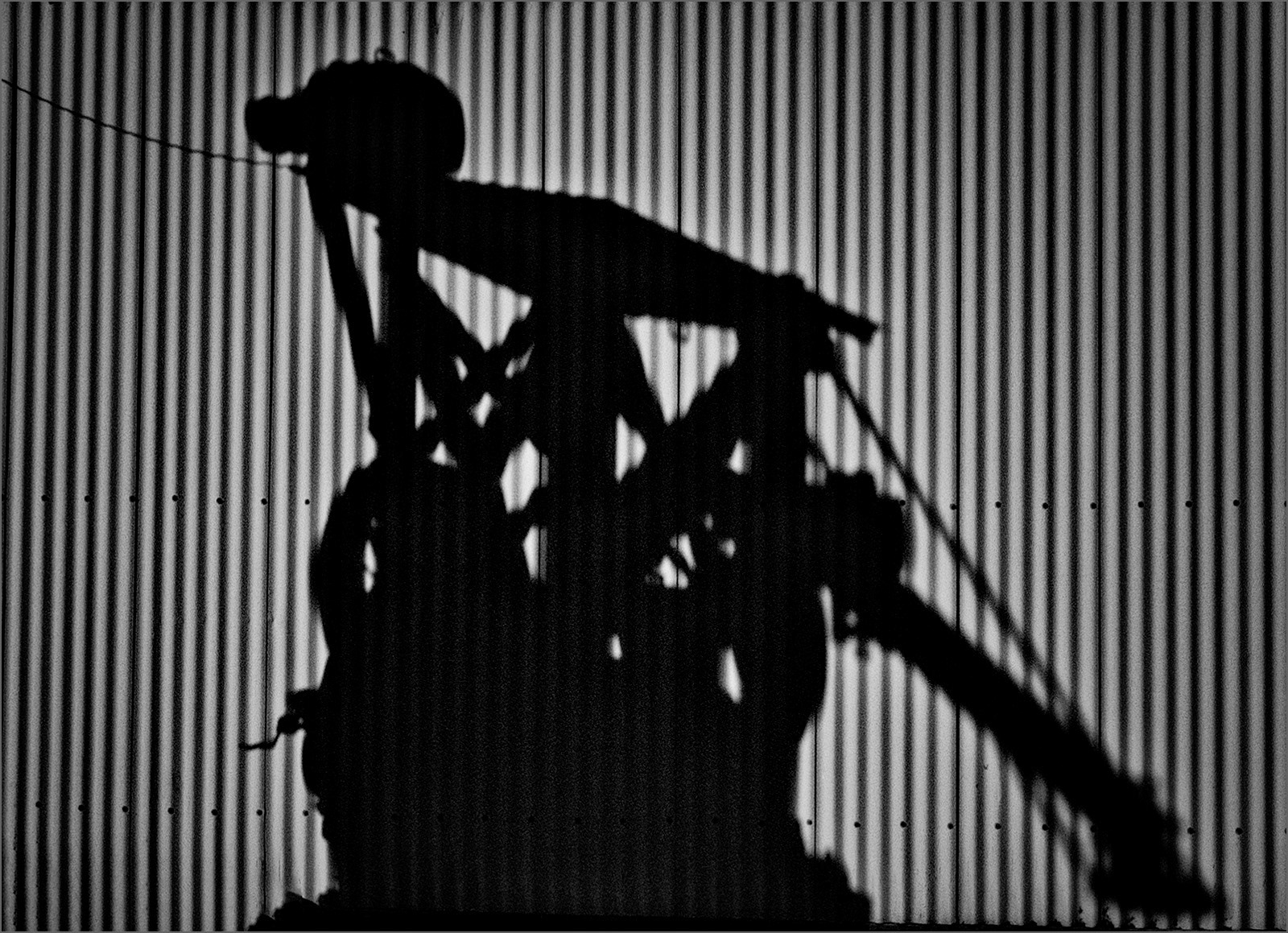 Crane shadow by Richard Milton-Worssell