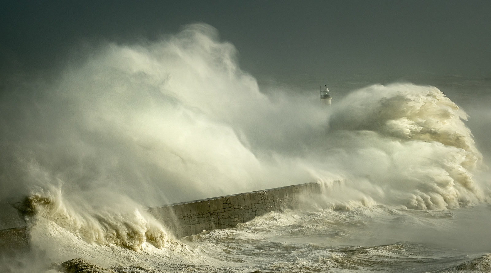 HELD BACK Newhaven Storm Eunice by Grant Noble