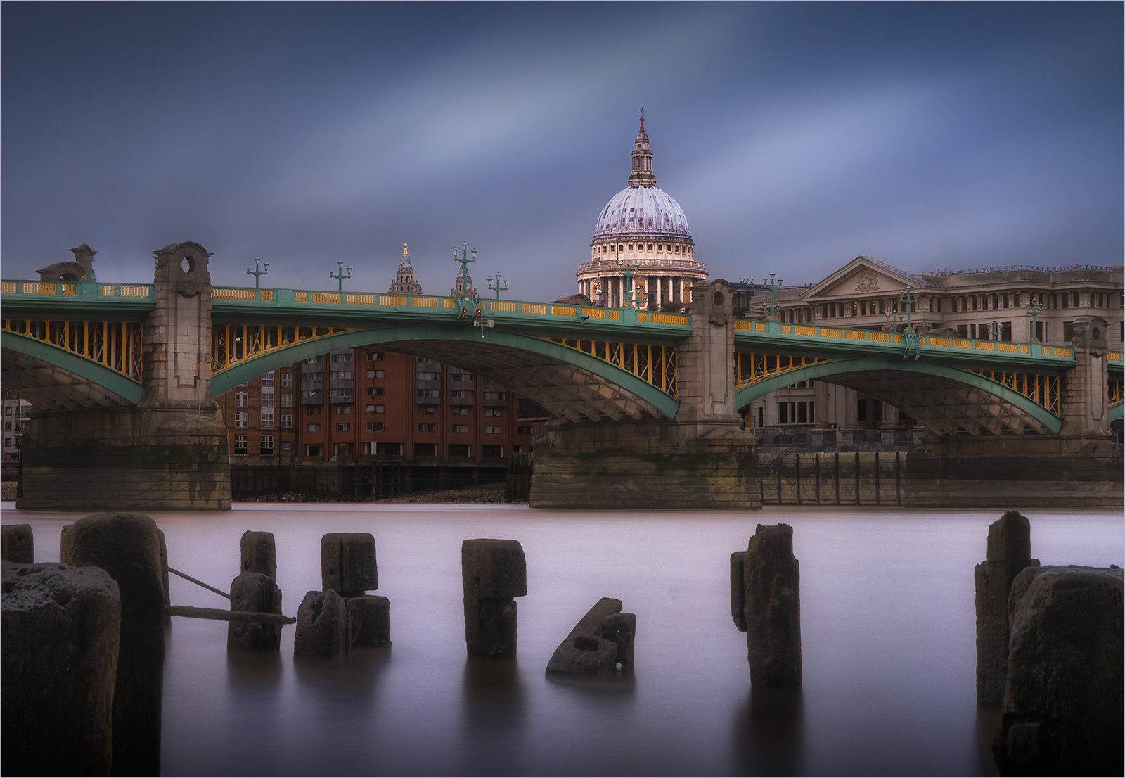St Paul's at Low Tide by David Hindley