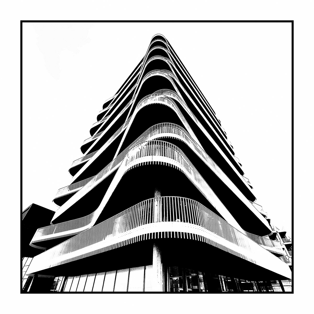 HELD BACK Architectural silhouettes by Bogdan Schiteanu
