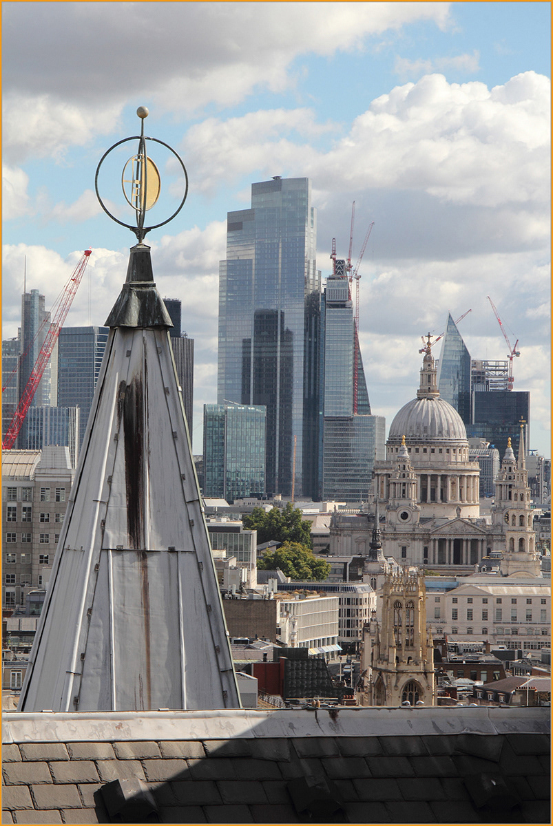 Towering above the architect Wren by Ron Smith