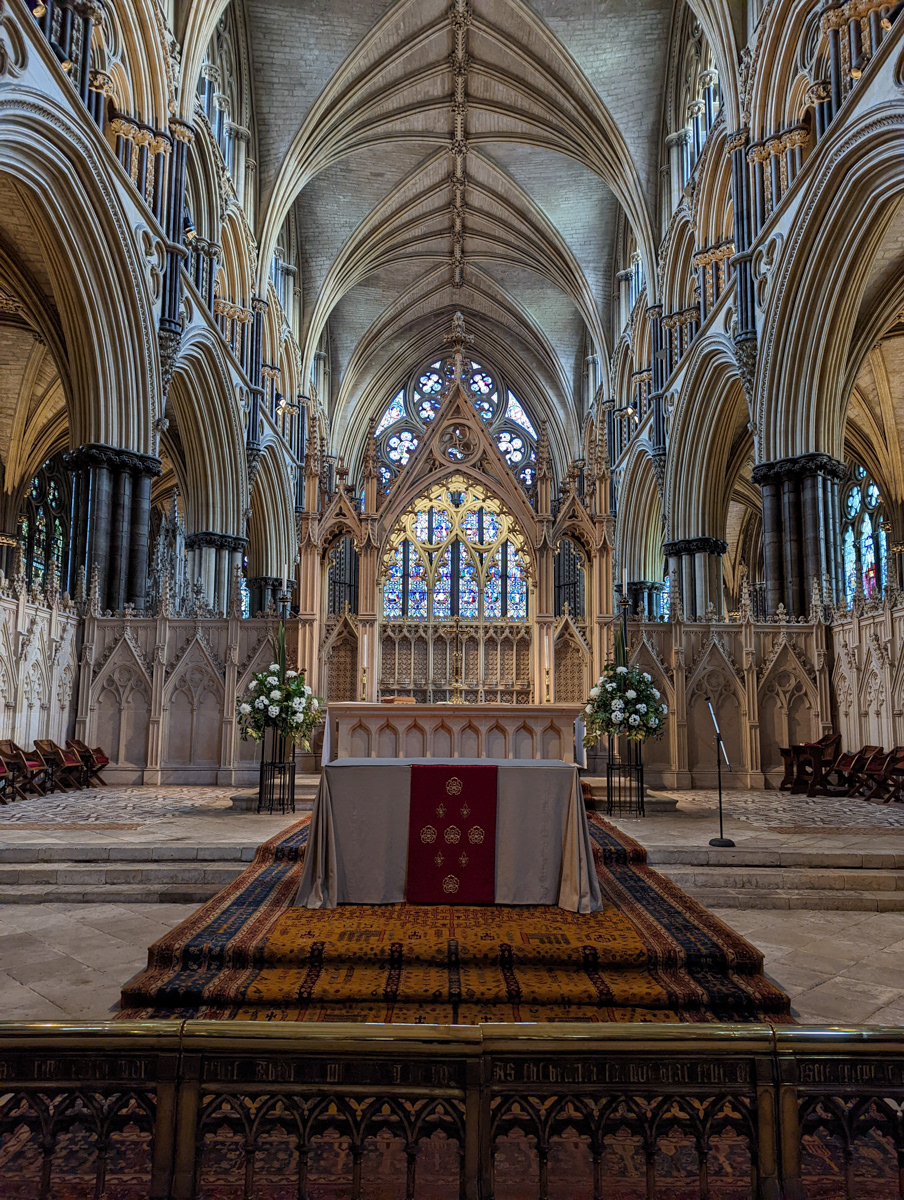 The High Alter, Lincoln Cathedral by Richard Knapp  LRPS