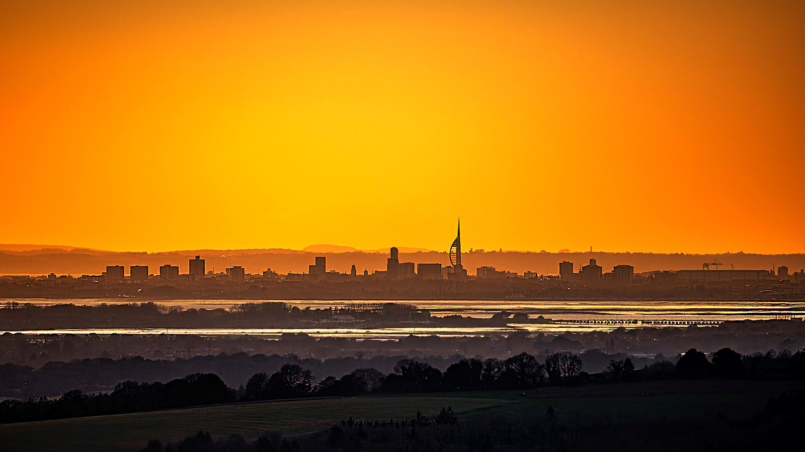 The Spinnaker at Sunset by Bogdan Schiteanu