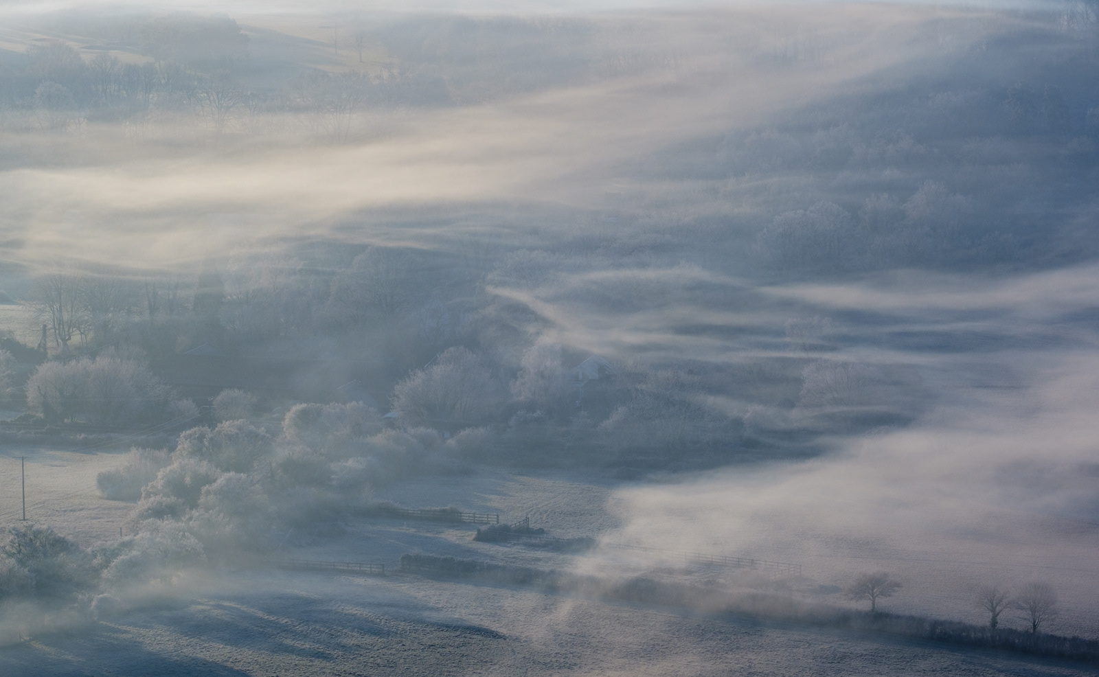 Misty morning view from Box Hill by Grant Noble