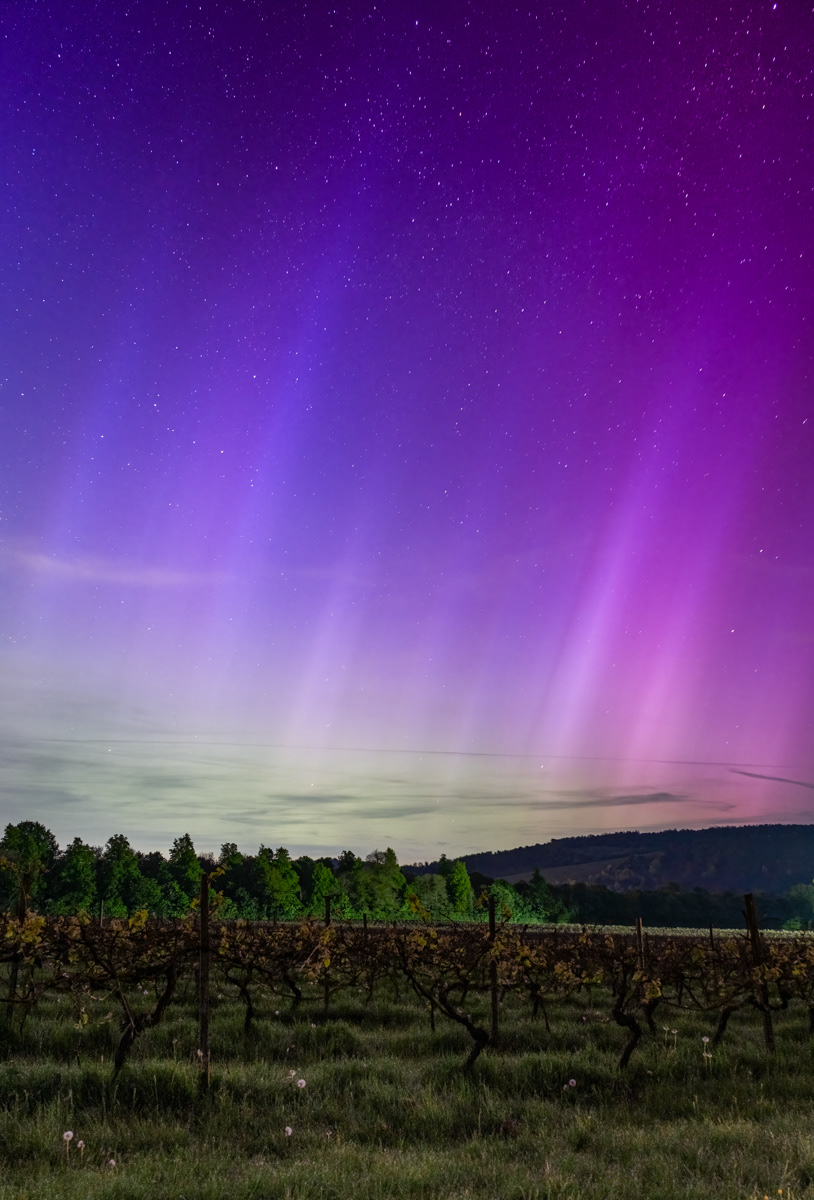 Aurora over Denbies by Daniel Langer