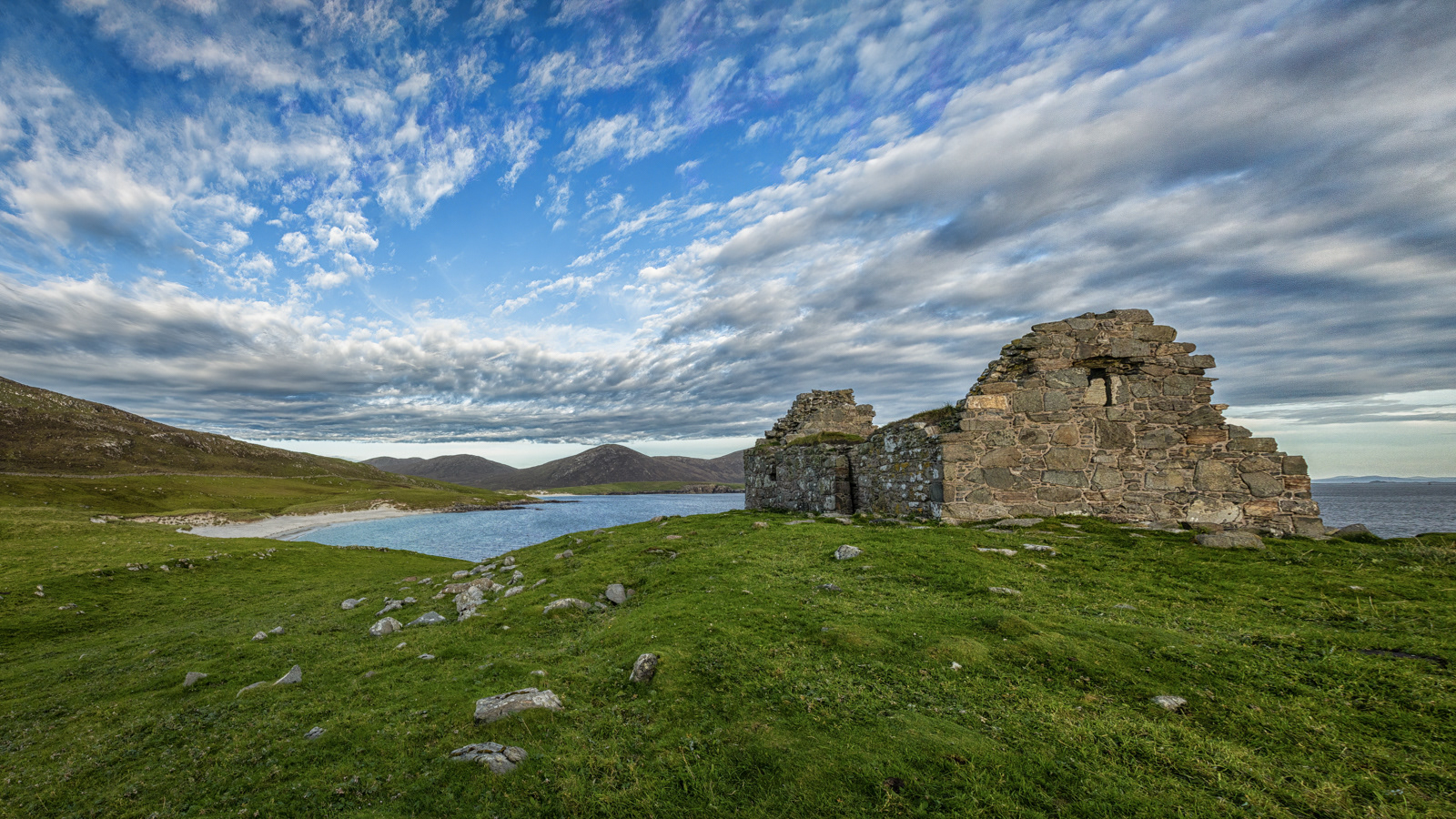 Chapel ruins under dramatic sky on Isle of Lewis by Andi Hargreaves LRPS