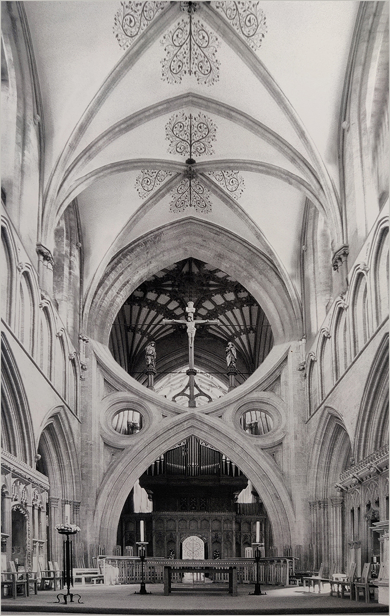 Interior of Wells Cathedral by Ron Smith ARPS DPAGB