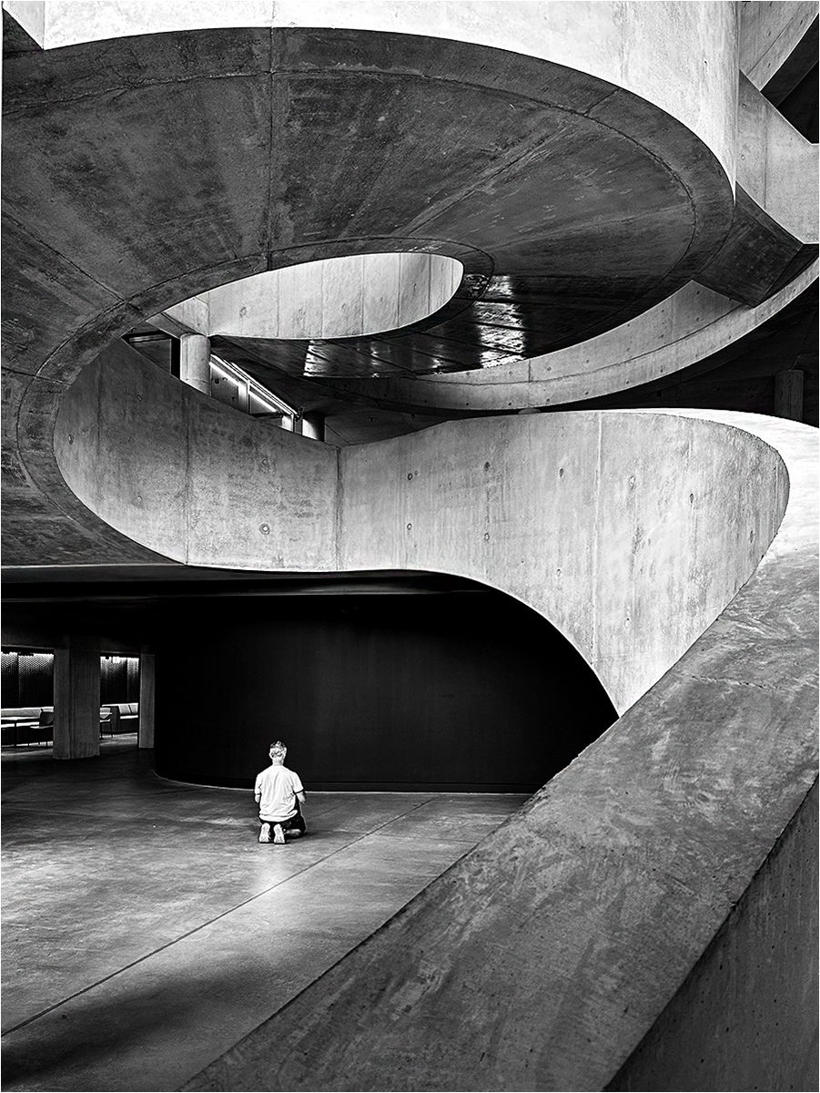 HIGHLY COMMENDED Under the curved staircase by Bogdan Schiteanu