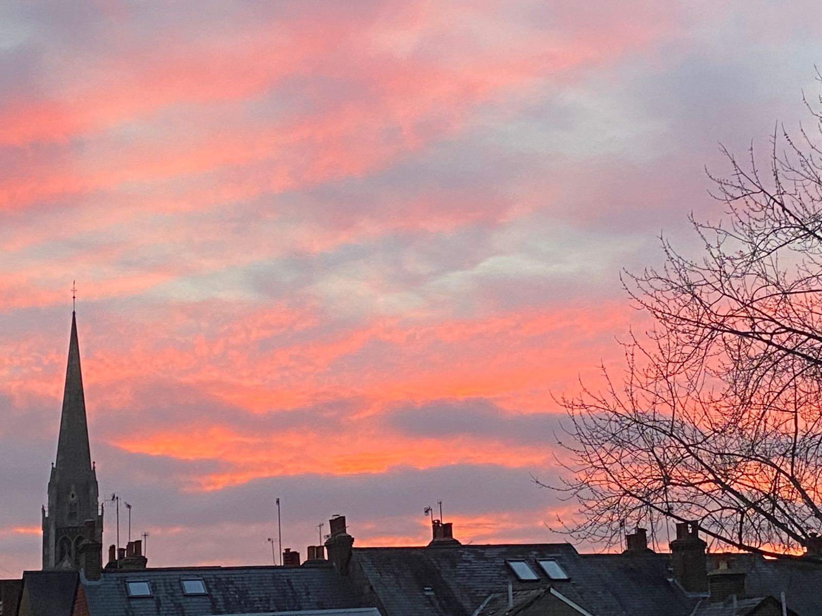 Dorking Sunset by Alan Loryman_