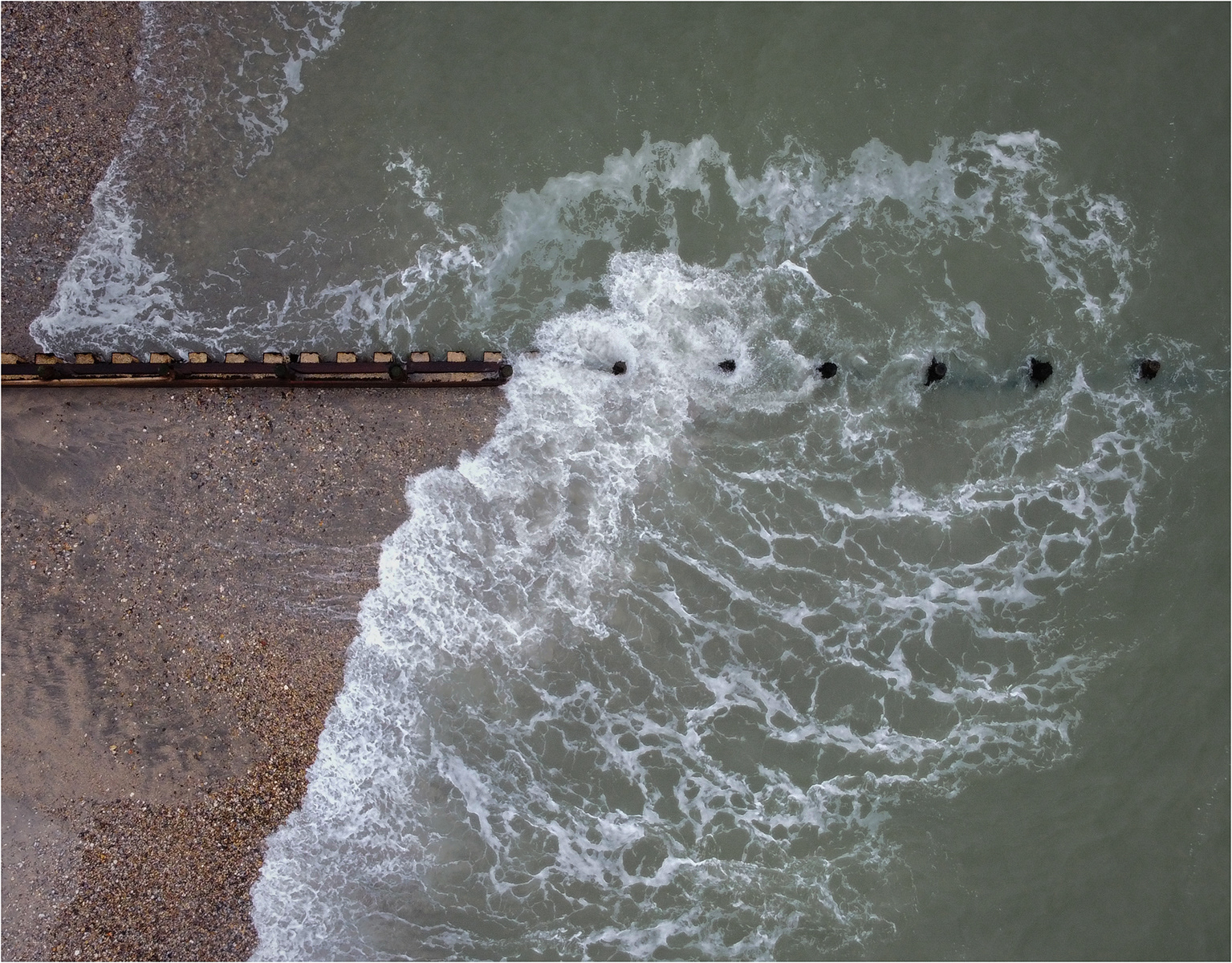 Wave, Selsey East Beach by Mike Williamson