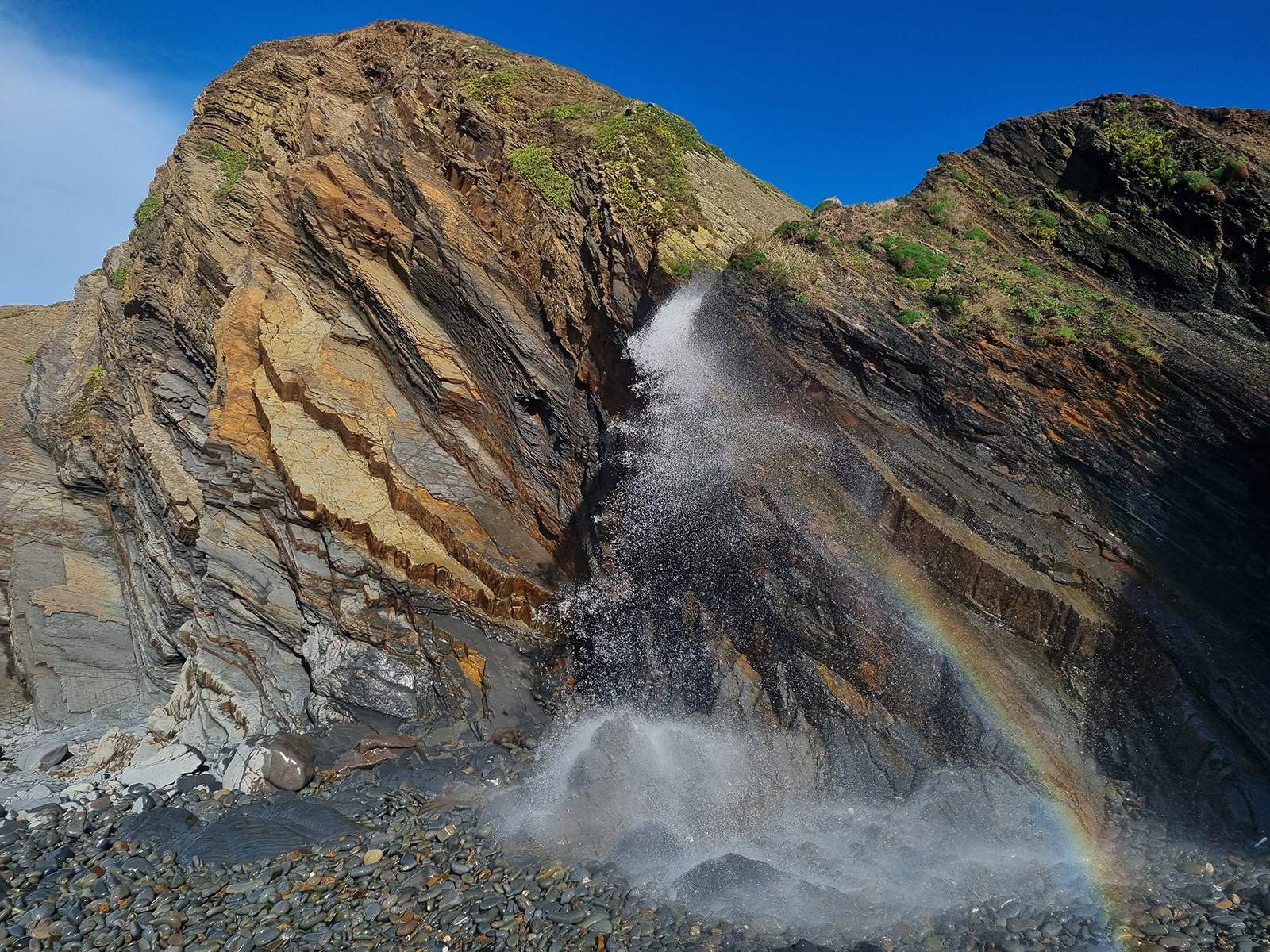 Rainbow Waterfall by Bob Ede