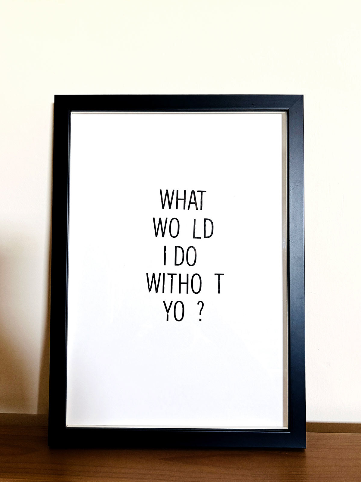 Letraset on paper