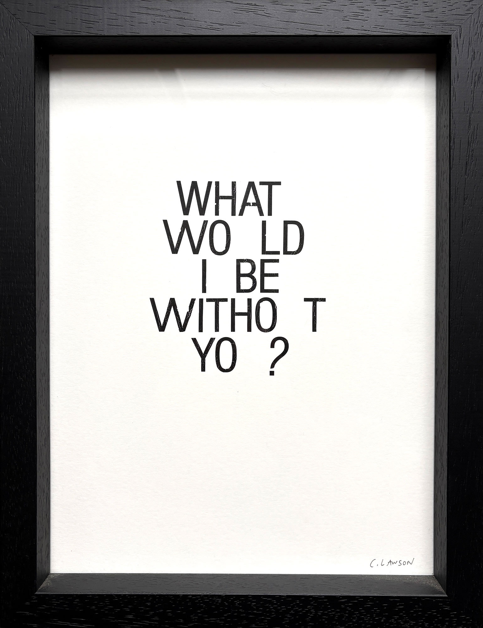 Letraset on paper