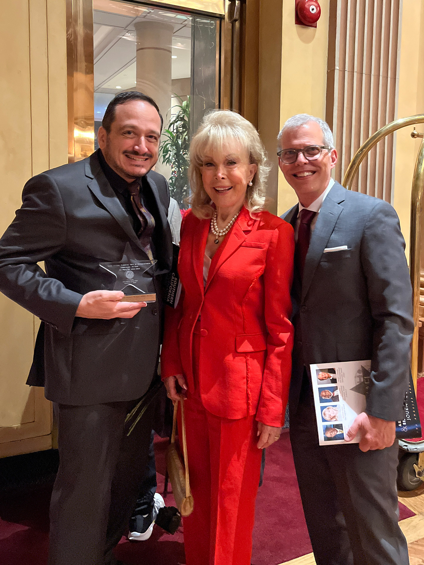 Dion and Andy with Michelle Merker, Executive Producer - photo: Maria Hall-Brown 