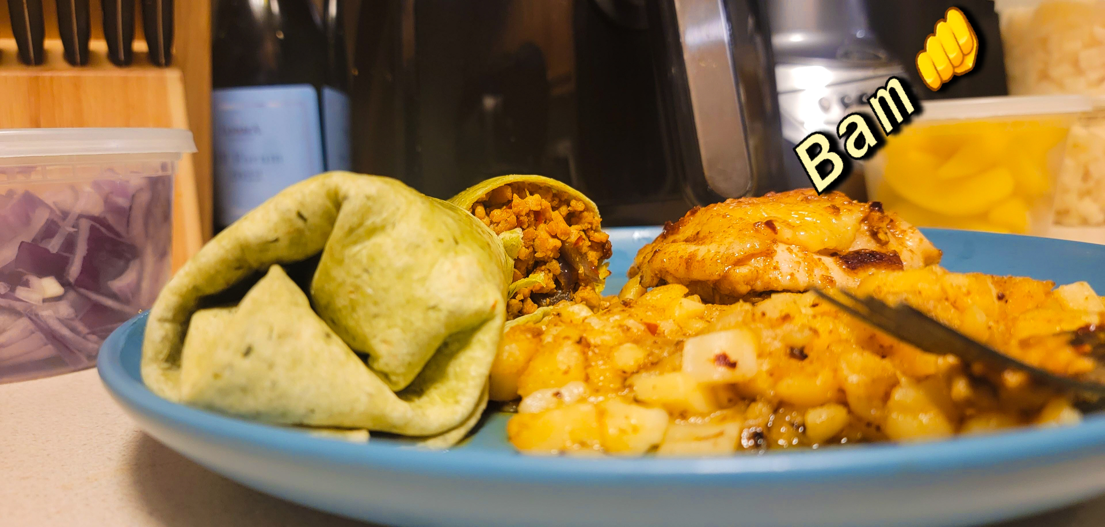 Chopped Chicken  w/ Diced Potatoes