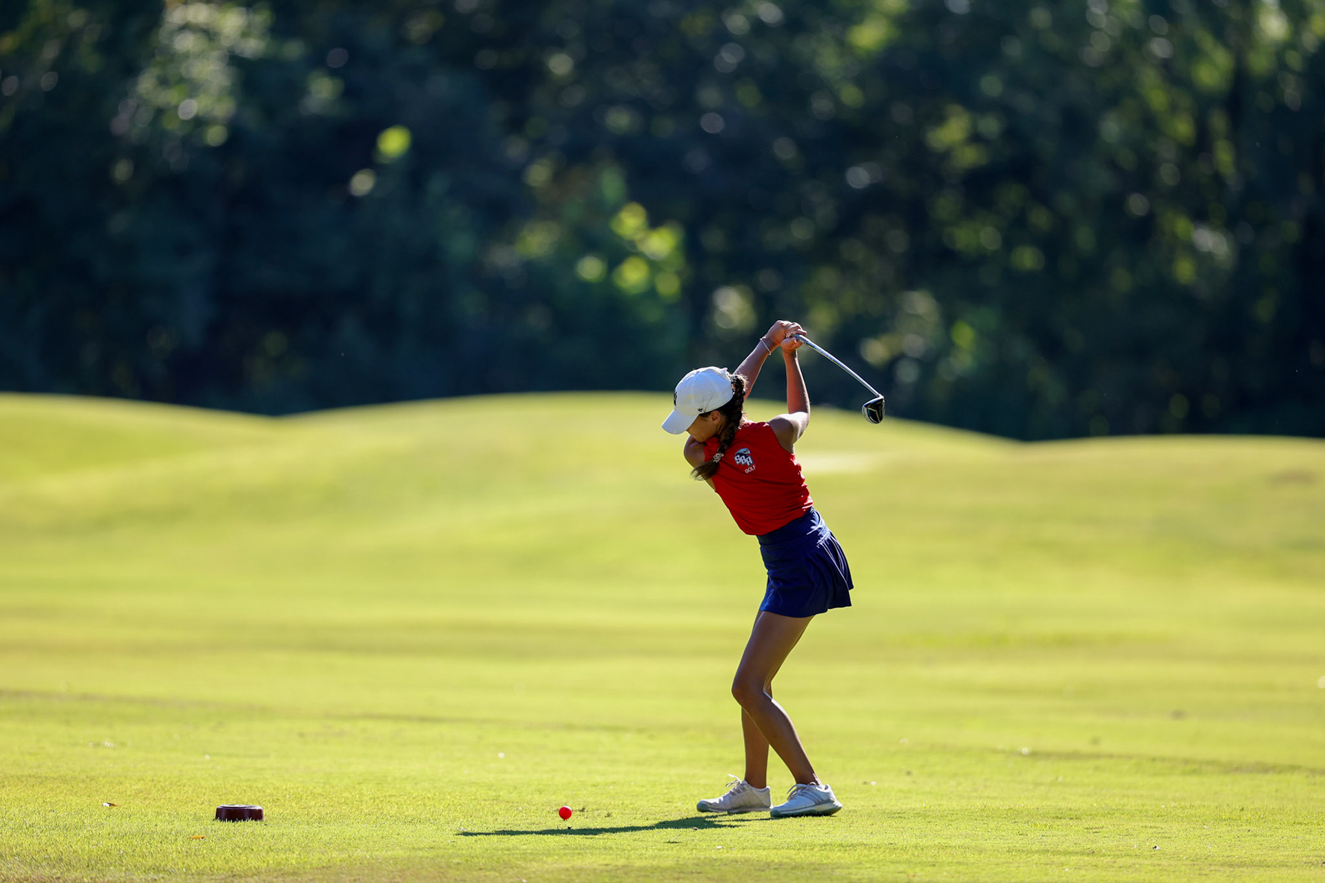 St. Benedict Girls Golf at Windyke on August 31, 2022. (Ryan Beatty/SBA)