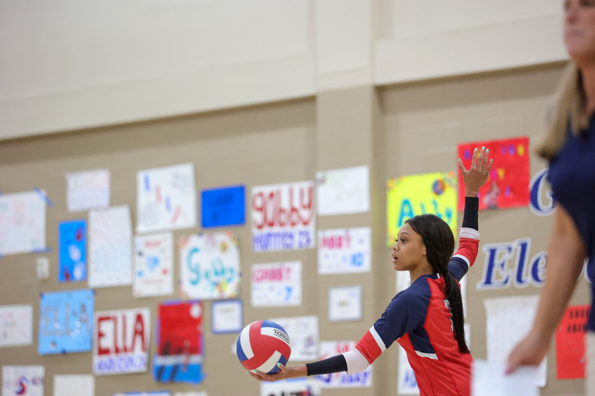 St. Benedict Volleyball vs White Station at St. Benedict at Auburndale in Memphis, TN on Thursday, September 22, 2022. (Ryan Beatty/SBA)