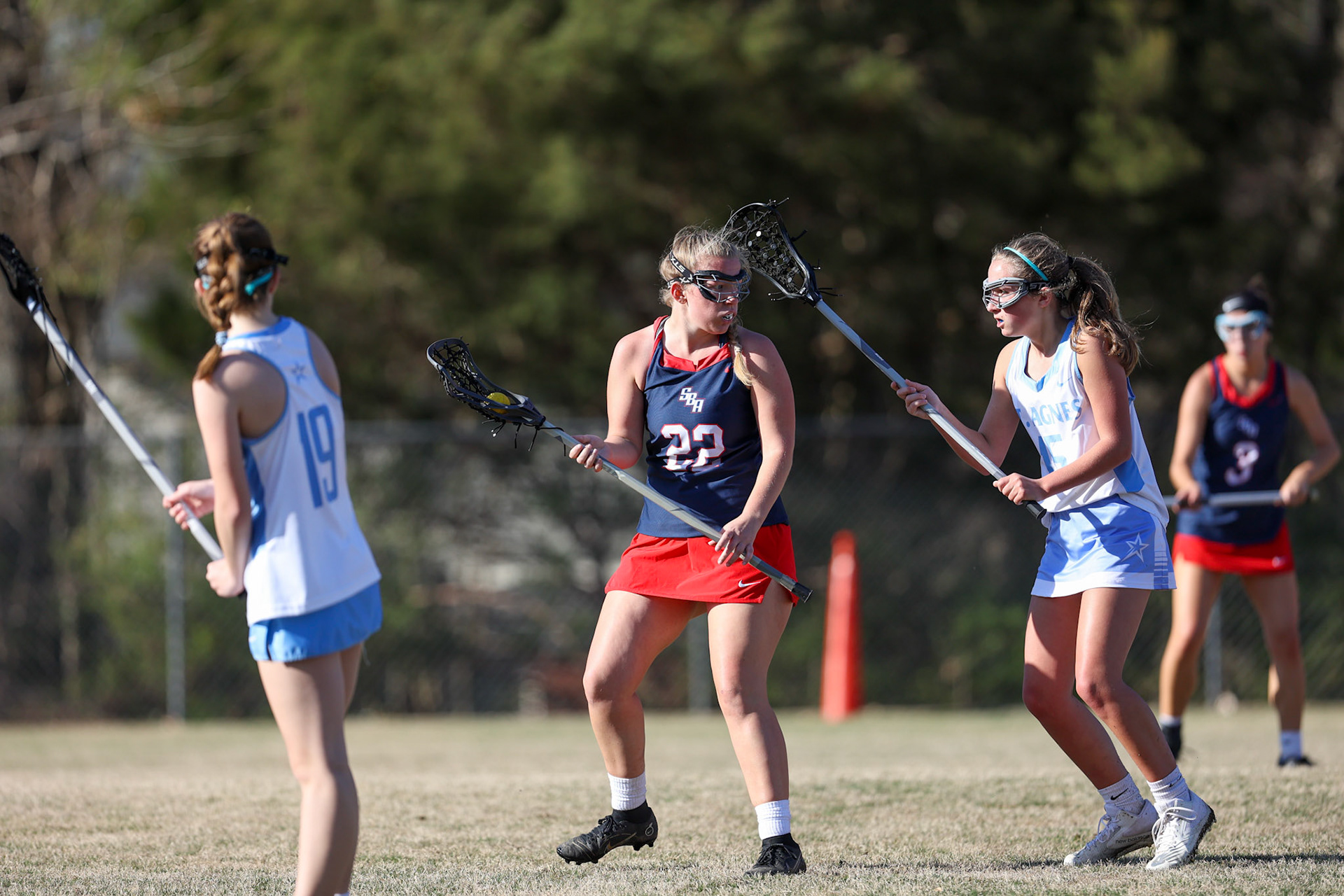 St. Benedict Girls Lacrosse vs St. Agnes on April 5, 2022 at St. Agnes Academy in Memphis, TN. (Ryan Beatty/SBA)