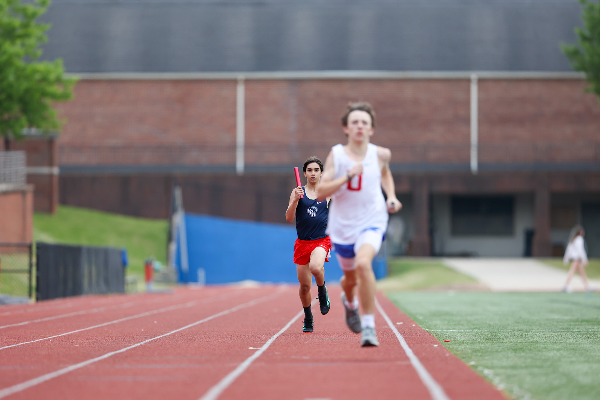 St. Benedict Track at Memphis University School in Memphis, TN on May 3, 2022. (Ryan Beatty/SBA)
