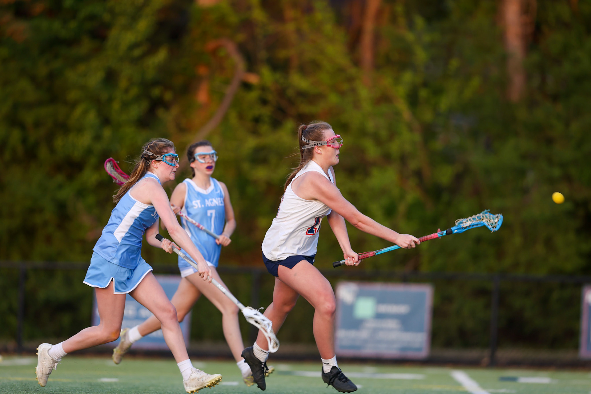 St. Benedict Girls Lacrosse vs St. Agnes on Senior Night at St. Benedict at Auburndale in Memphis, TN on April 19, 2022. (Ryan Beatty/SBA)