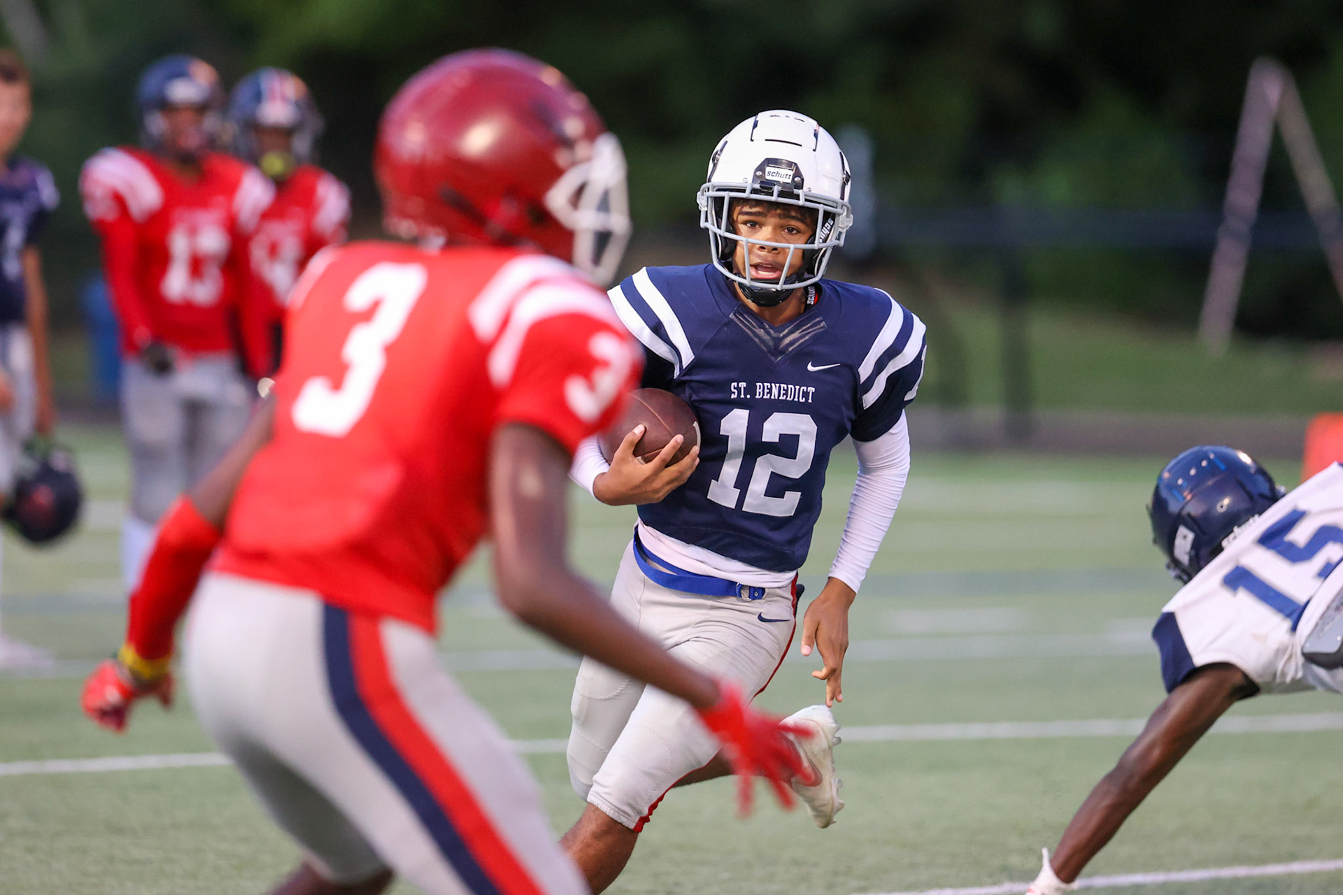 SBA Football Scrimmage on Friday, August 5, 2022 at St. Benedict at Auburndale in Memphis, TN. (Ryan Beatty/SBA)