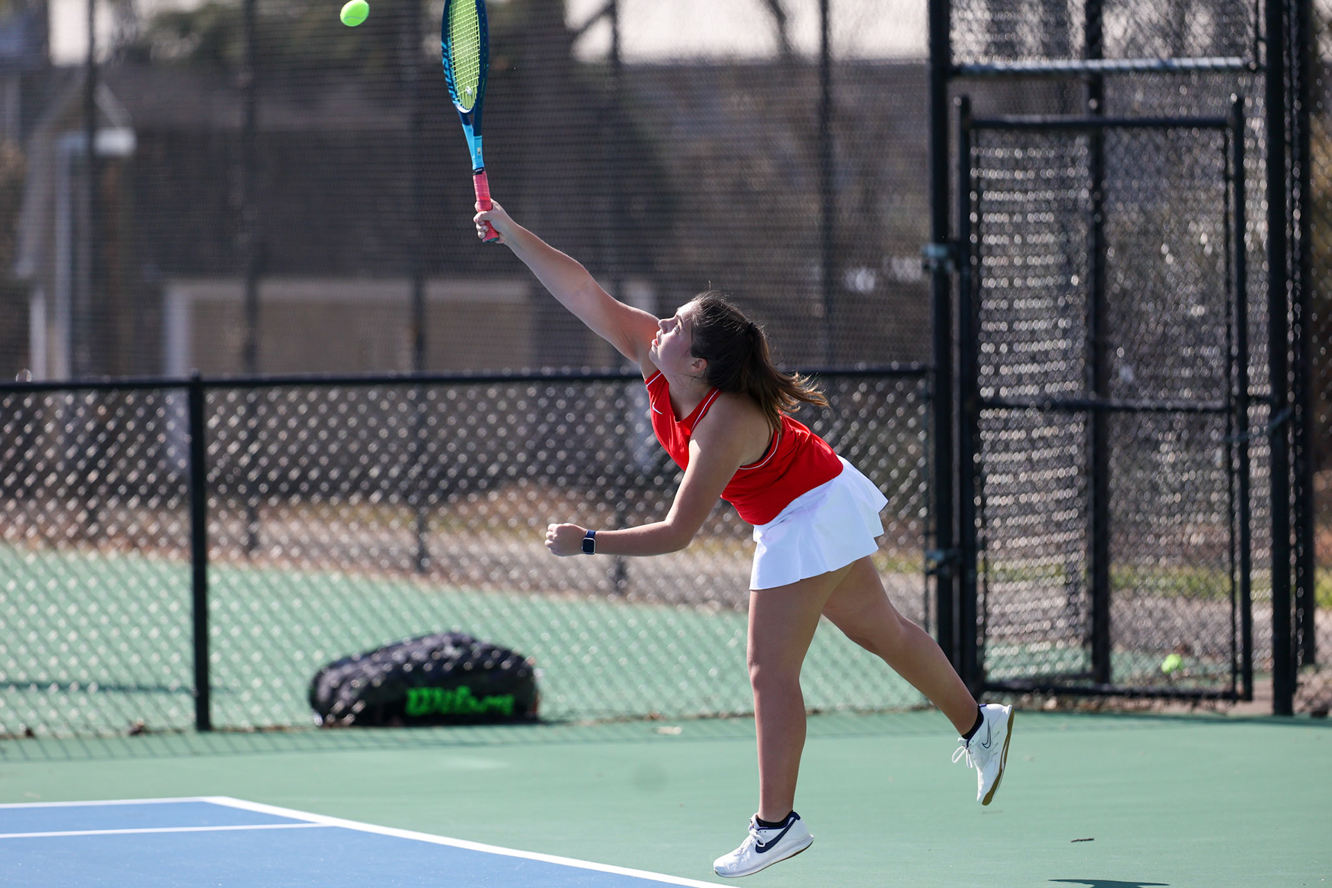 St. Benedict Tennis vs St. Mary’s on April 5, 2022 at St. Benedict at Auburndale High School in Memphis, TN. (Ryan Beatty/SBA)
