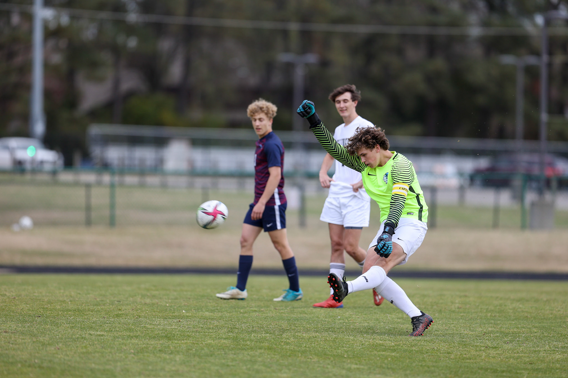 St. Benedict Soccer vs Millington on April 7, 2022 at St. Benedict At Auburndale High School in Memphis, TN. (Ryan Beatty/SBA)