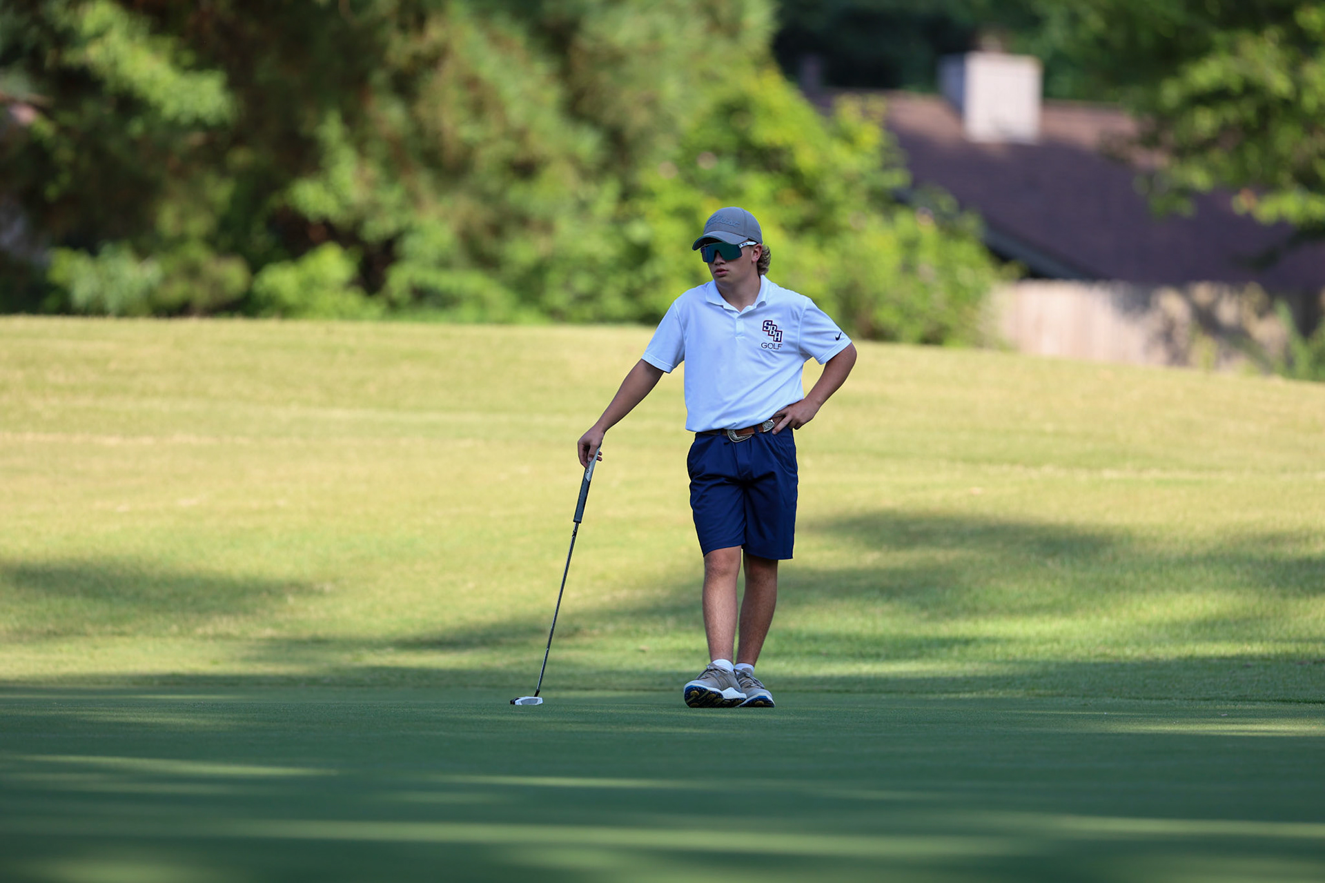 St. Benedict Boys Golf vs Briarcrest at the Lakeland Golf Club on Thursday, September 15, 2022. (Ryan Beatty/SBA)