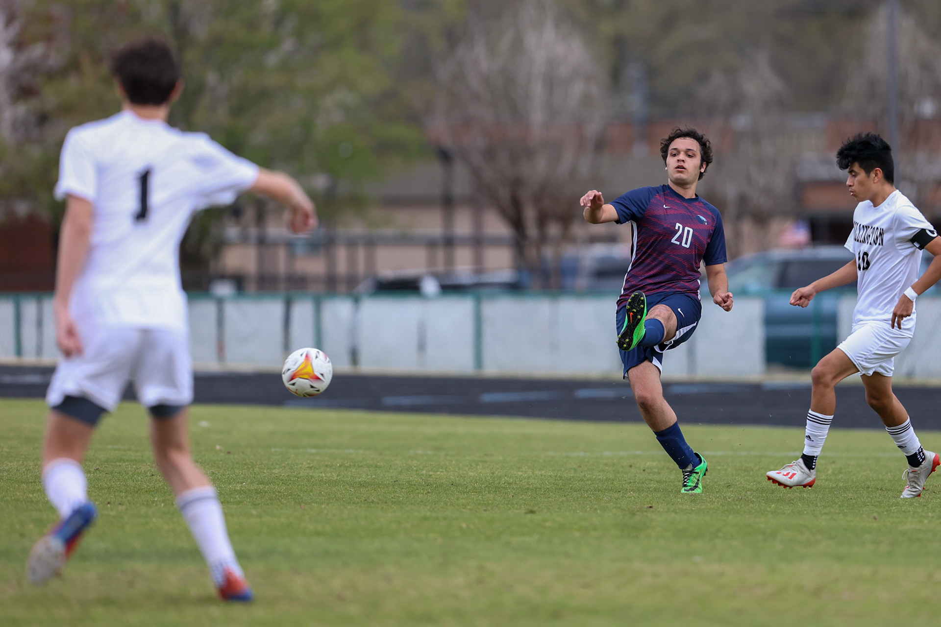 St. Benedict Soccer vs Millington on April 7, 2022 at St. Benedict At Auburndale High School in Memphis, TN. (Ryan Beatty/SBA)