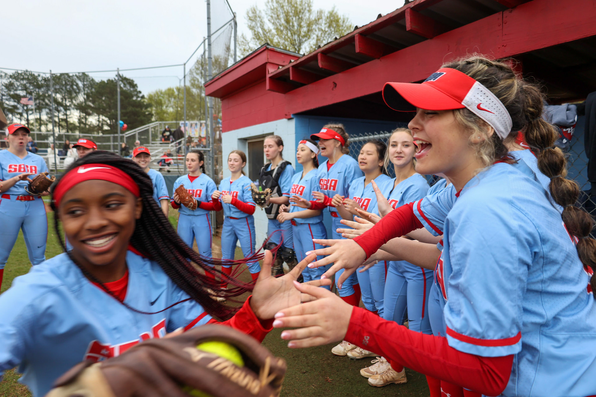 St. Benedict Softball vs Millington on Senior Night at St. Benedict at Auburndale in Memphis, TN on April 20, 2022. (Ryan Beatty/SBA)