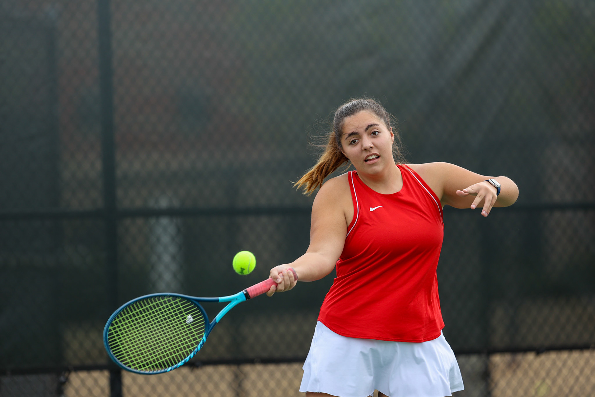 St. Benedict Tennis vs Briarcrest at Briarcrest Christian School on April 12, 2022 in Memphis, TN. (Ryan Beatty/SBA)