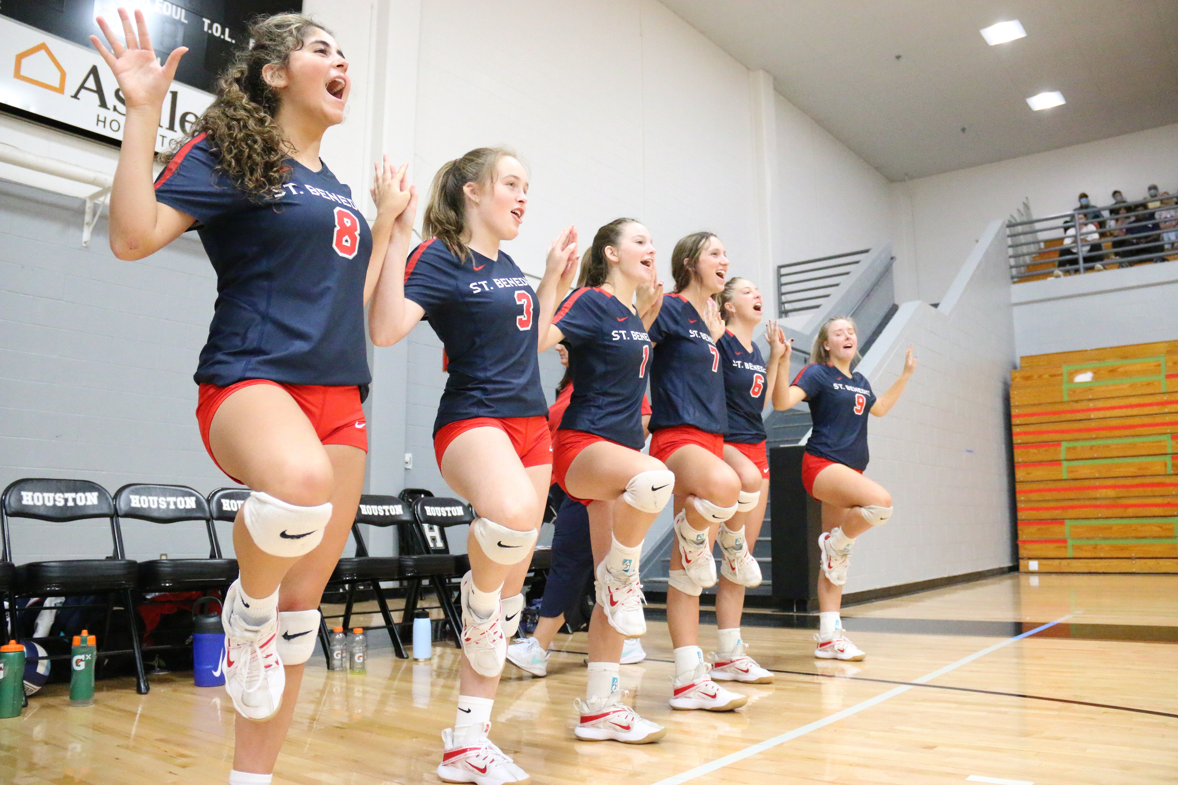 SBA Volleyball before their match
