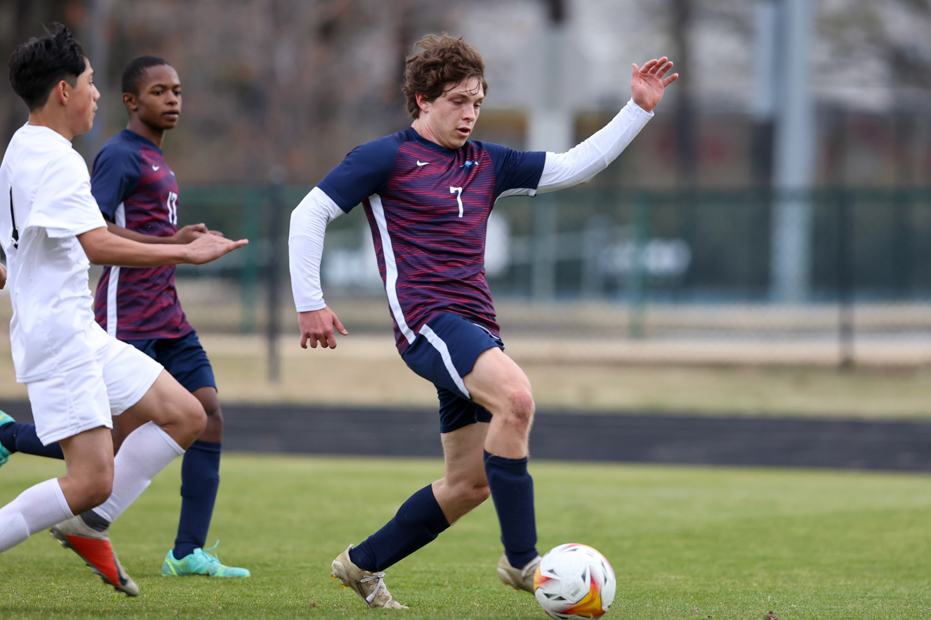 St. Benedict Soccer vs Millington on April 7, 2022 at St. Benedict At Auburndale High School in Memphis, TN. (Ryan Beatty/SBA)