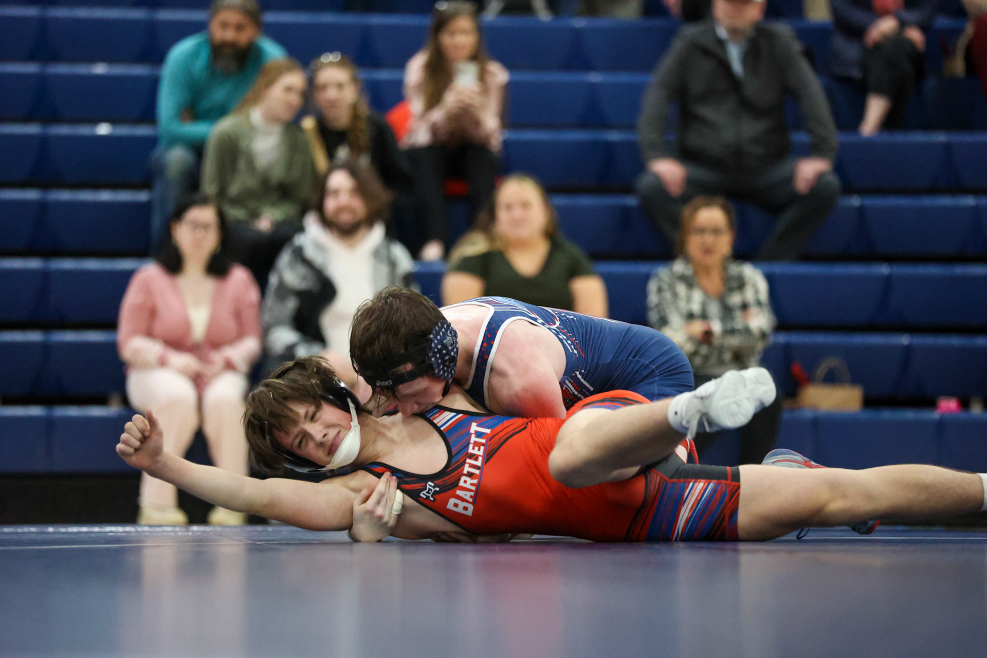 SBA Wrestling Senior Night vs Bartlett, Bolton, and ECS on Thursday, Feb. 10, 2022. (Ryan Beatty Photo)
