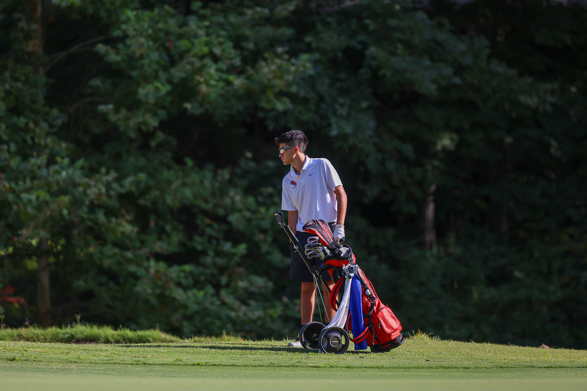 St. Benedict Boys Golf vs Briarcrest at the Lakeland Golf Club on Thursday, September 15, 2022. (Ryan Beatty/SBA)