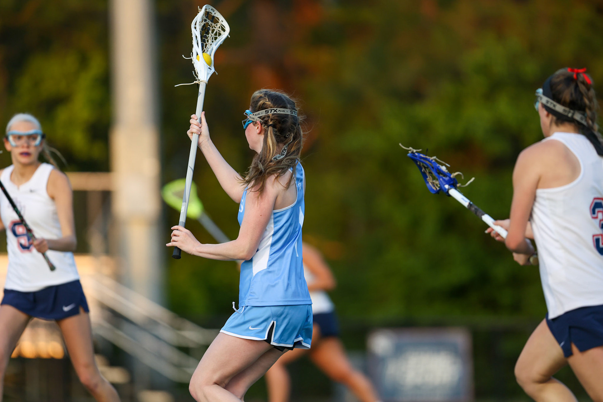 St. Benedict Girls Lacrosse vs St. Agnes on Senior Night at St. Benedict at Auburndale in Memphis, TN on April 19, 2022. (Ryan Beatty/SBA)