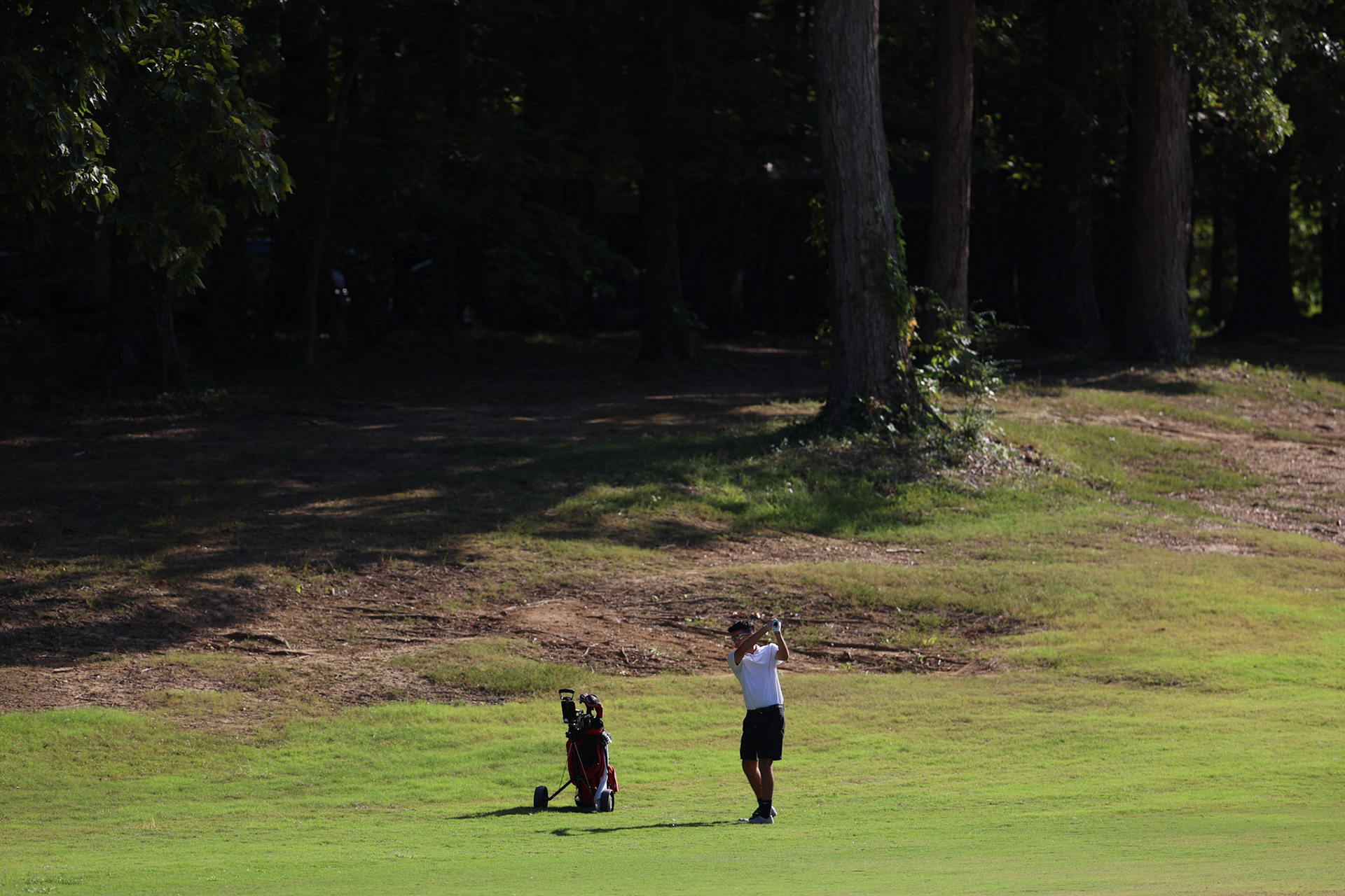 St. Benedict Boys Golf vs Briarcrest at the Lakeland Golf Club on Thursday, September 15, 2022. (Ryan Beatty/SBA)
