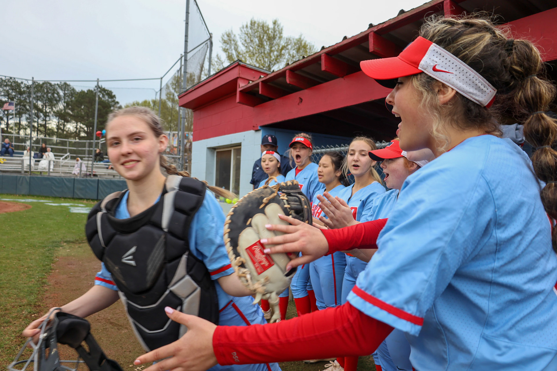 St. Benedict Softball vs Millington on Senior Night at St. Benedict at Auburndale in Memphis, TN on April 20, 2022. (Ryan Beatty/SBA)